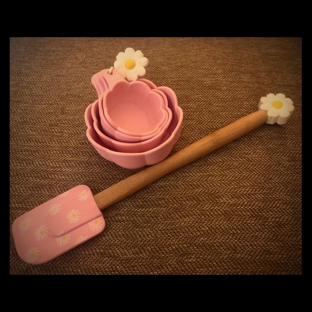 Silicon Measuring Cups and Spatula